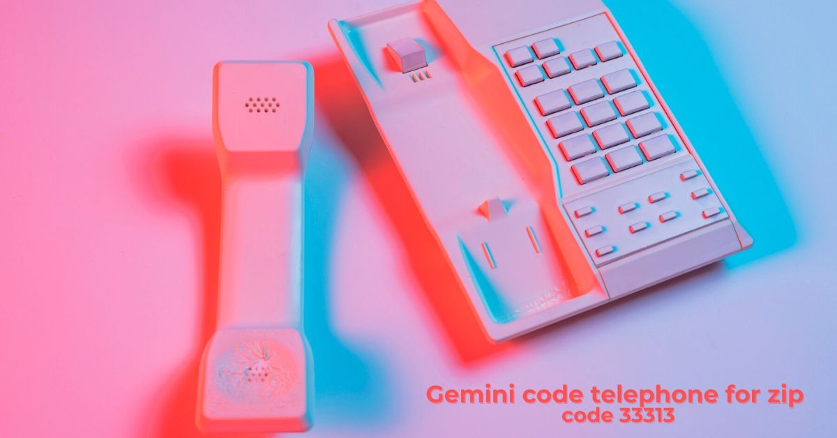 gemini code telephone for zip code 33313